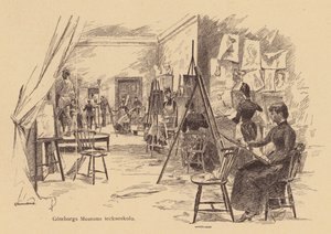 瑞典哥德堡博物馆绘画班（雕刻） 作者 欧洲学校