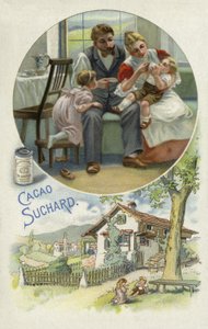 喂养幼儿Suchard可可 作者 欧洲学校