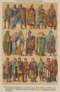 Francos Carlovingios (colour litho) 作者 欧洲学校