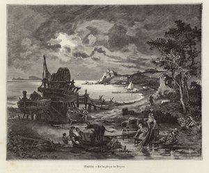 意大利 - 海滩场景 作者 欧洲学校