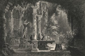 伯纳德-帕里西的美味花园（雕刻）。 作者 欧洲学校