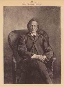 丹麦诗人和戏剧家 Jens Christian Hostrup（雕刻） 作者 欧洲学校