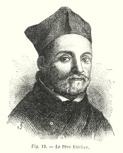 Le Pere Kircher（雕刻）。 作者 欧洲学校