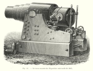 1867年万国博览会的怪物大炮（雕刻） 作者 欧洲学校