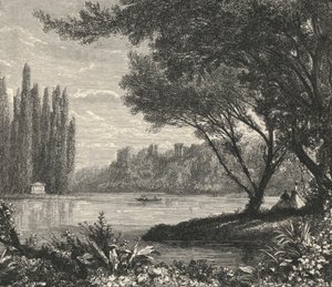 Ermenonville 的杨树岛（雕刻） 作者 欧洲学校