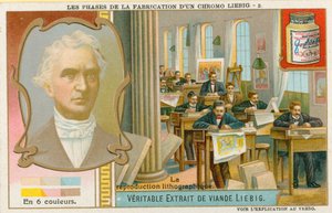 制作Liebig Chromolithograph 作者 欧洲学校