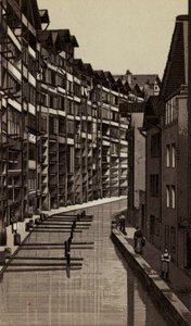 梅斯：Gerber-Strasse（石版画） 作者 欧洲学校