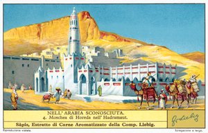Hadhramaut 的 Horeda 清真寺（chromolitho） 作者 欧洲学校