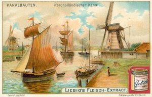 Noordhollandsch Kanaal, Netherlands (chromolitho) 作者 欧洲学校