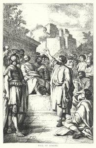 Paul at Athens (engraving) 作者 欧洲学校