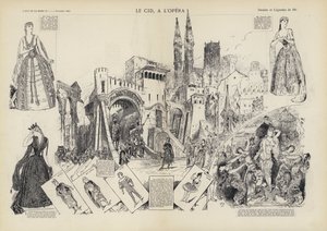 在巴黎歌剧院演出儒勒·马斯内的歌剧 Le Cid 作者 欧洲学校