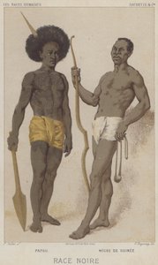 黑种人，帕布，黑德吉尼（chromolitho）。 作者 欧洲学校