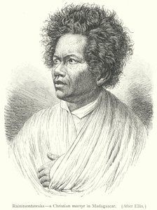 Rainitsontsoraka, a Christian martyr in Madagascar (engraving) 作者 欧洲学校