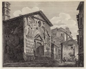 Remants of the Villa of Domitian, Rome, Italy (engraving) 作者 欧洲学校