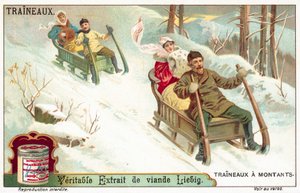 Sledging (chromolitho) 作者 欧洲学校