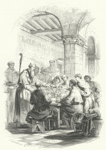 St Eligius 为穷人提供食物（雕刻） 作者 欧洲学校