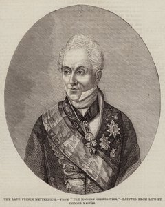 The Late Prince Metternich (engraving) 作者 欧洲学校