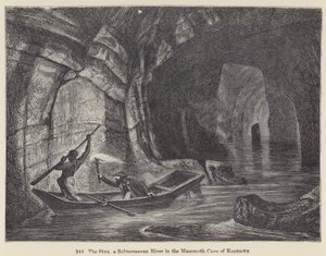 The Styx, a Subterranean River in the Mammoth Cave of Kentucky (engraving) 作者 欧洲学校
