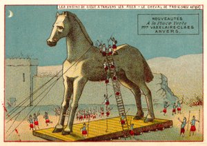 The Trojan Horse (chromolitho) 作者 欧洲学校