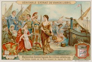 威尼斯人在452年被匈奴人带入泻湖 作者 European School