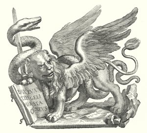 威尼斯的狮子（雕版画 作者 欧洲学校