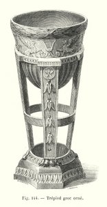 希腊三脚架 orne (雕刻) 作者 欧洲学校