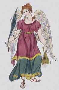 处女座（彩色石版画） 作者 欧洲学校