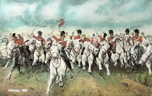 滑铁卢1815年，苏格兰骑兵冲锋 作者 European School