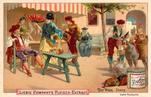 Wine: Sherry (chromolitho) 作者 欧洲学校