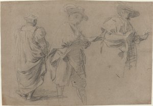 一位法官和两位绅士的律师 作者 Eustache Le Sueur