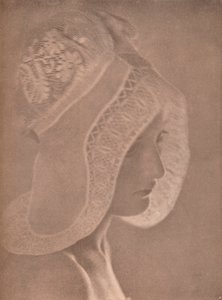 女孩的头》，约1900年。   作者 伊娃·沃森·李