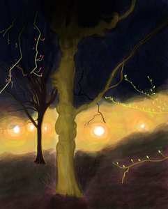 上午 5:20 布鲁克林展望公园（数字艺术） 作者 埃文·斯克拉