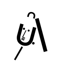 用字体制作的 "珍珠耳环女孩"（数字艺术） 作者 埃文·斯克拉