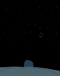 星空下的睡眠（数字艺术） 作者 埃文·斯克拉