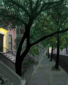 布鲁克林街区之巅（数字艺术） 作者 埃文·斯克拉