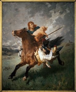 A Marauder - Painting by Evariste Vital Luminais (1822-1896), Oil On Canvas