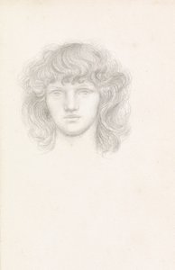 一个女孩的头 作者 伊夫林·德·摩根（Evelyn De Morgan）