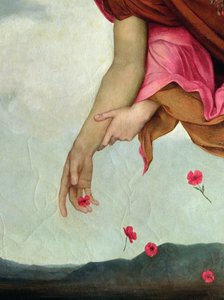 夜与睡，1878年油画细节27984 作者 伊夫林·德·摩根（Evelyn De Morgan）