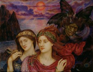 愿景，1914年 作者 伊夫林·德·摩根（Evelyn De Morgan）
