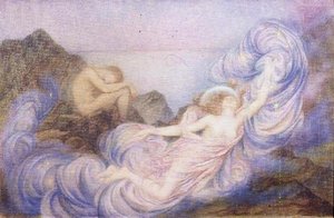 暮色（布面油画） 作者 伊夫林·德·摩根（Evelyn De Morgan）