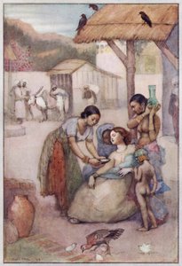 盖斯凯尔夫人为《克兰福德》绘制的插图（彩色石版画） 作者 伊芙琳·保罗