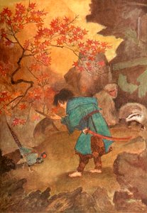 桃太郎和野鸡》，1912年。 作者 伊芙琳·保罗