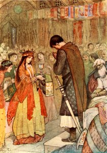 帕西瓦尔祈求指导》，1919年。 作者 伊芙琳·保罗