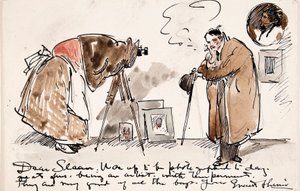 格特鲁德-卡斯比尔（1852-1934 年）为辛恩拍摄的漫画作品