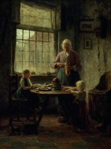 家庭聚餐，c.1890（布面油画）