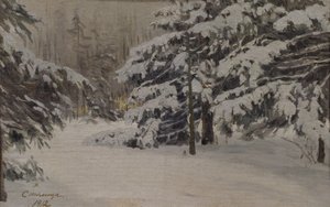 1912年圣彼得堡冬日 作者 叶夫根尼·伊万诺维奇·斯托利萨
