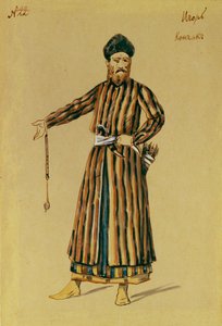 阿-鲍罗廷的歌剧《伊戈尔王子》的服装设计，1890年 作者 叶夫根尼·彼得罗维奇·波诺马列夫