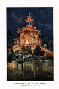 明亮的宫殿夜光宫殿，巴黎世界博览会，1900年。 作者 埃瓦尔德·泰尔