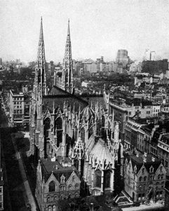 美国纽约市圣帕特里克大教堂，建于1930年代