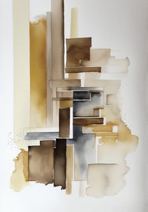 抽象水彩画，时尚墙面装饰的理想之选，帆布打印画 作者 法赫塔利·阿卜杜勒拉希姆